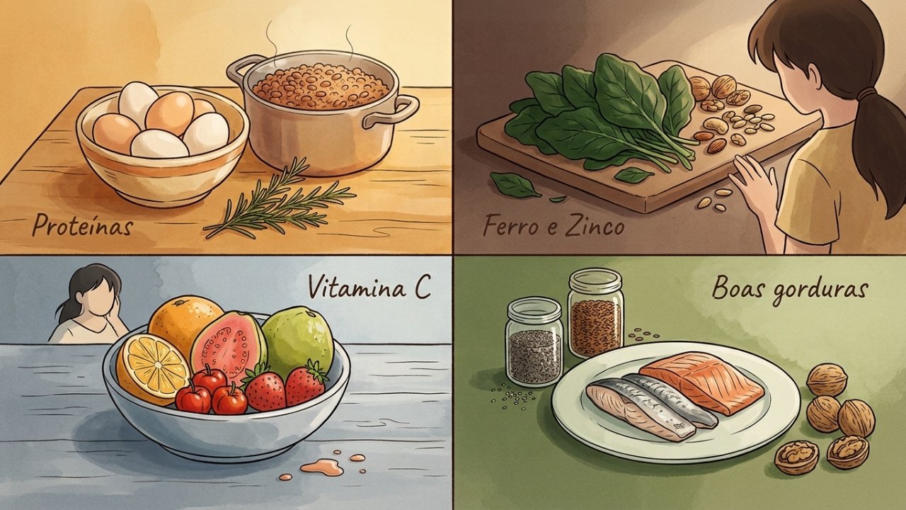 Alimentos que ajudam a cuidar da pele e dos cabelos, segundo especialistas