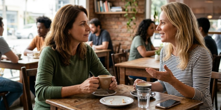 A amiga que lhe faz perguntas atenciosas sobre seu trabalho, seus filhos e seu fim de semana, mas nunca diz nada sobre a própria vida, muitas vezes não é tímida; ela pode ter aprendido há muito tempo que ser quem pergunta é a posição mais segura em qualquer conversa