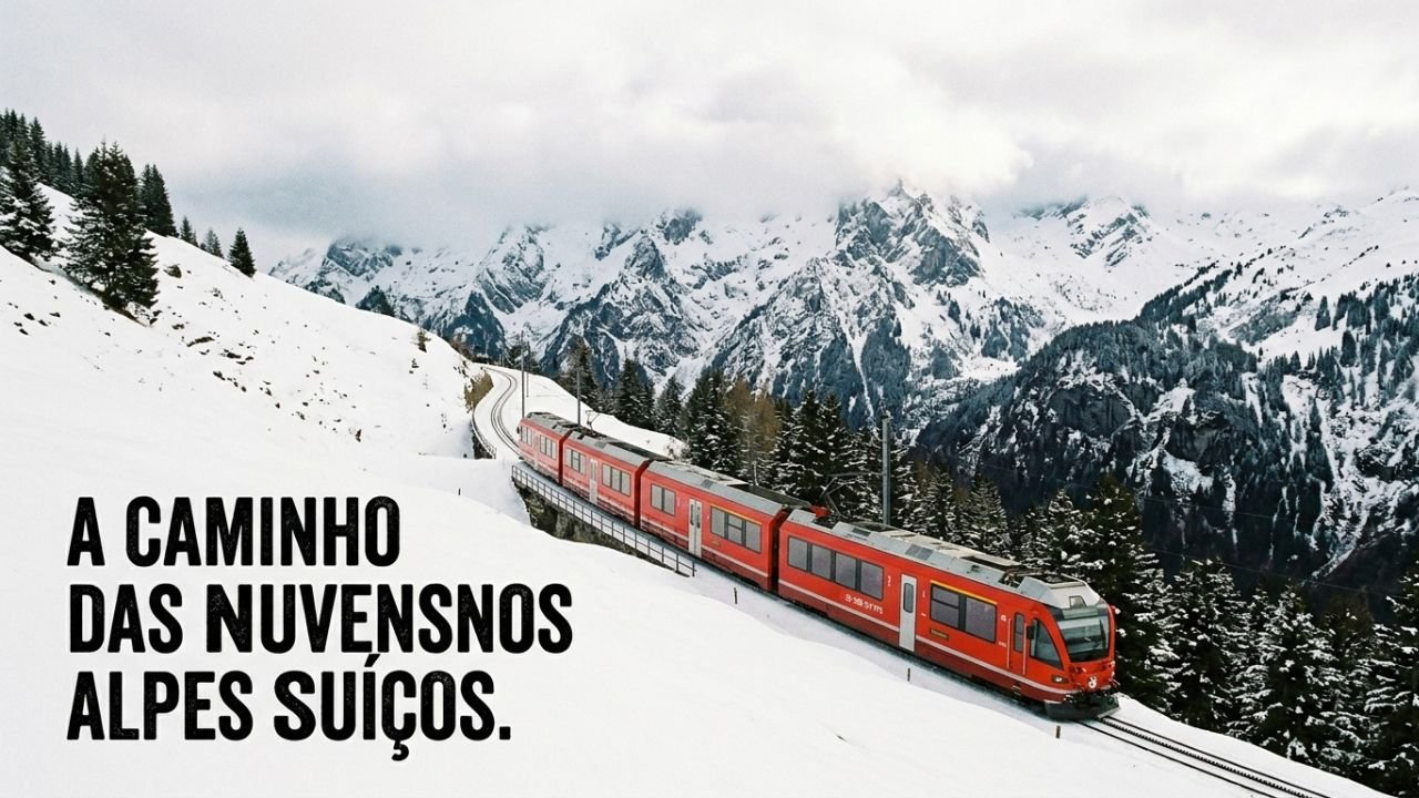 maior trem nas nuvens