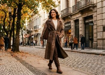 marrom na moda