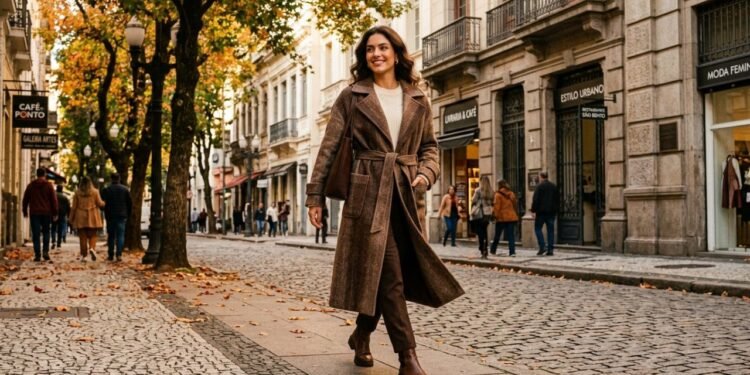 marrom na moda