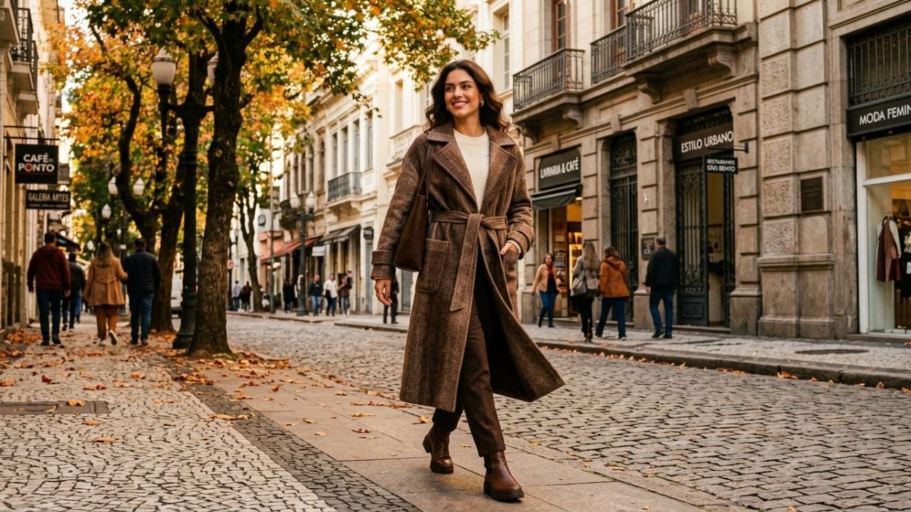 marrom na moda