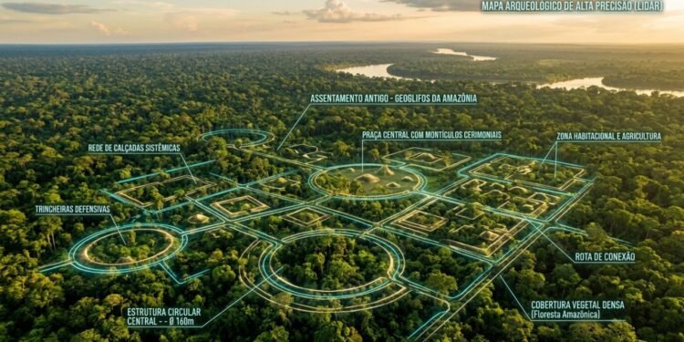 Arqueólogos encontram ruínas antigas embaixo da Floresta Amazônica