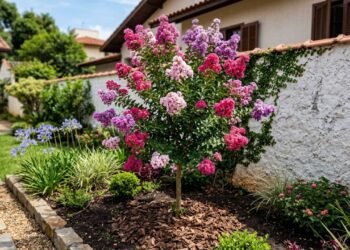 Com mais de 3 metros de altura, essa árvore virou queridinha do paisagismo por crescer rápido, fazer pouca sujeira e dar flores o ano inteiro