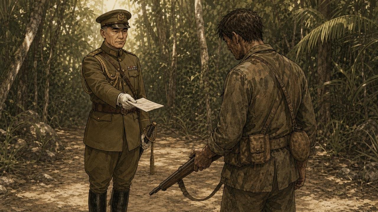 A rendição só ocorreu após a ordem formal do antigo comandante.
