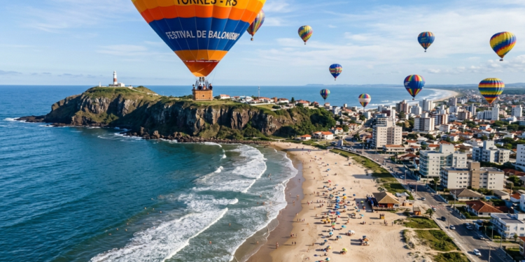 O maior festival de balonismo da América Latina em meio as praias mais famosas do litoral gaúcho
