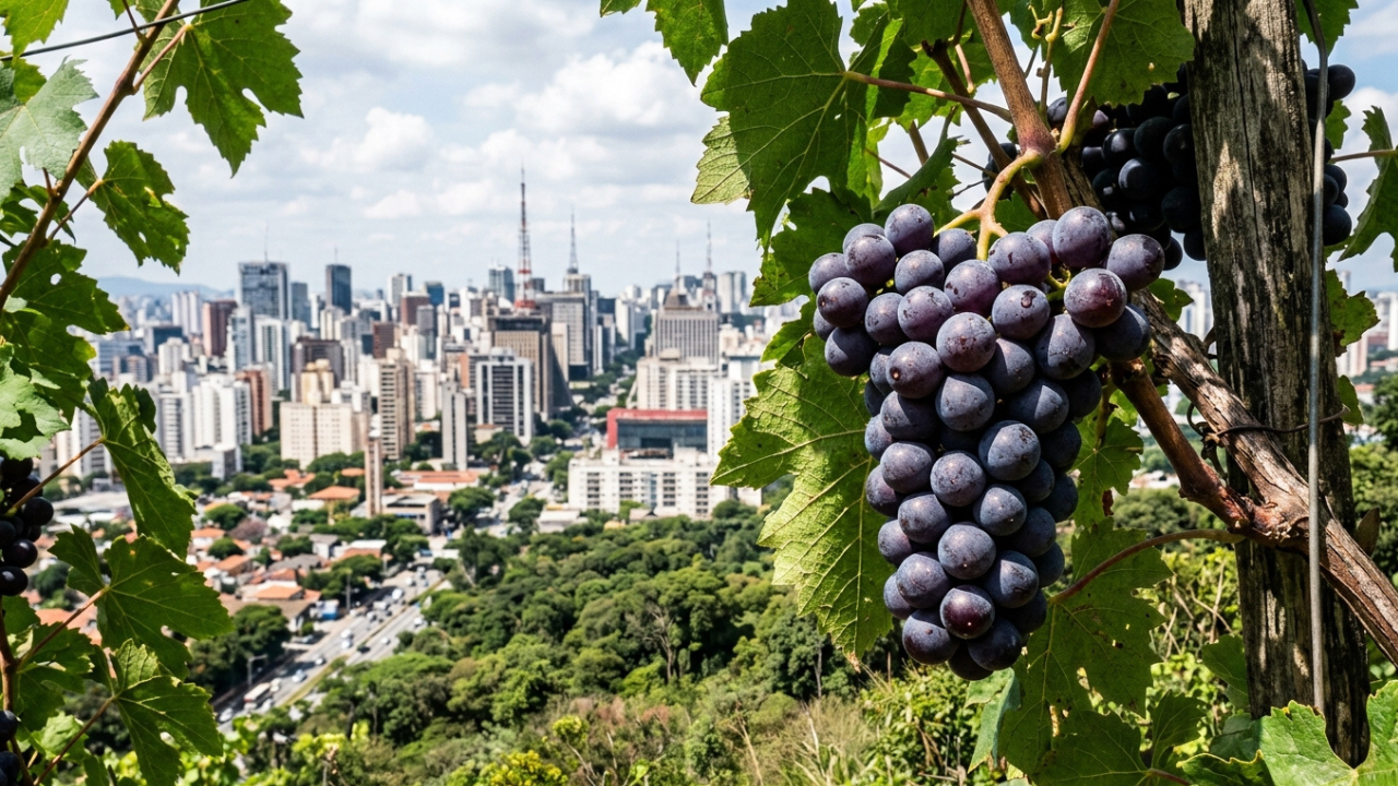 A Capital da Uva, fundada em 1949, atrai visitantes com festas das frutas e degustações de vinhos a 76 km de São Paulo