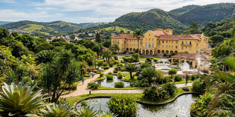 Um vulcão extinto, águas sulfurosas e jardins de Burle Marx fazem desta cidade mineira um dos destinos mais curiosos do interior