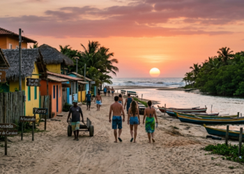 Uma vila sem carros no Nordeste preserva ruas de areia e um jeito raro de viver junto à natureza