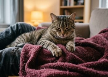 Por que gatos amassam cobertores e pessoas