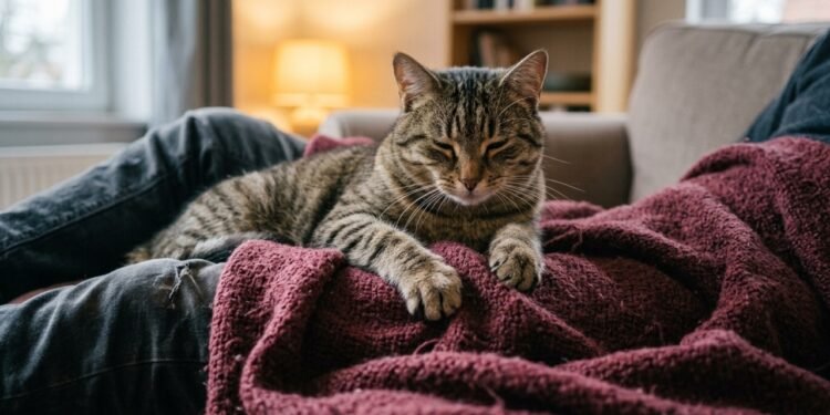 Por que gatos amassam cobertores e pessoas