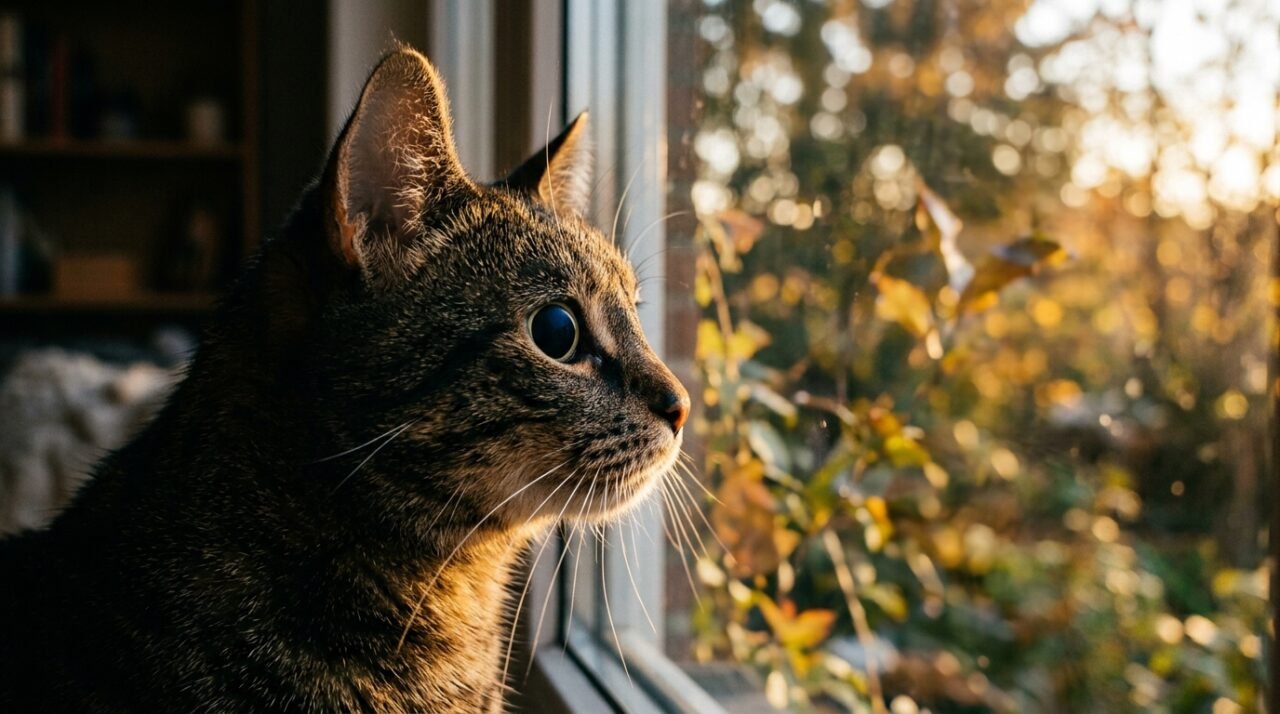 gatos na janela