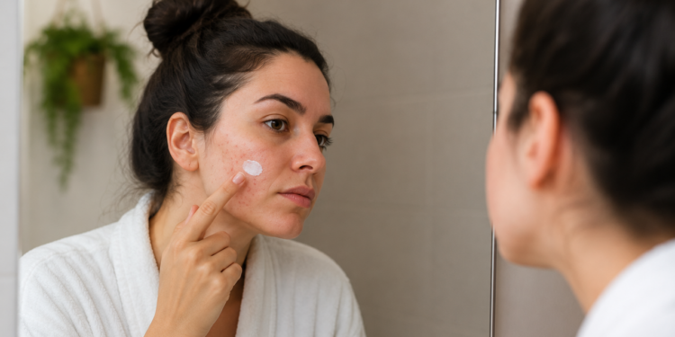 A farmacêutica diz que a pomada de assadura não deve ser considerada tratamento para espinha inflamada, mas sim uma barreira protetora para áreas sensibilizadas