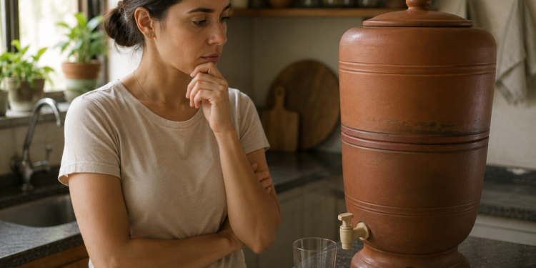 O que significa ter um filtro de barro antigo