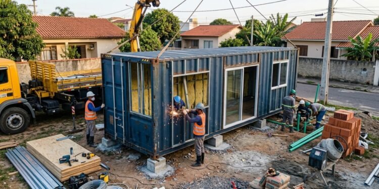 Casa contêiner de 30 m² com dois quartos por R$ 74 mil