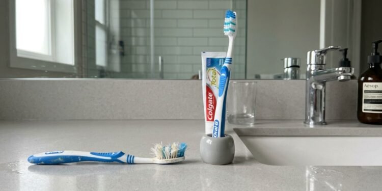 As cerdas desgastadas perdem totalmente a capacidade de remover o táxi e os restos de comida acumulados entre os dentes.