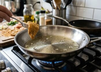 Como fazer a panela de inox não grudar usando um truque simples antes de cozinhar