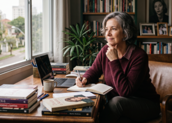 Martha Medeiros, na frase: “Tenho juízo, mas não faço tudo certo, afinal todo paraíso precisa de um pouco de inferno.” A reflexão que ensina a aceitar que nem toda relação vem pronta ou perfeita