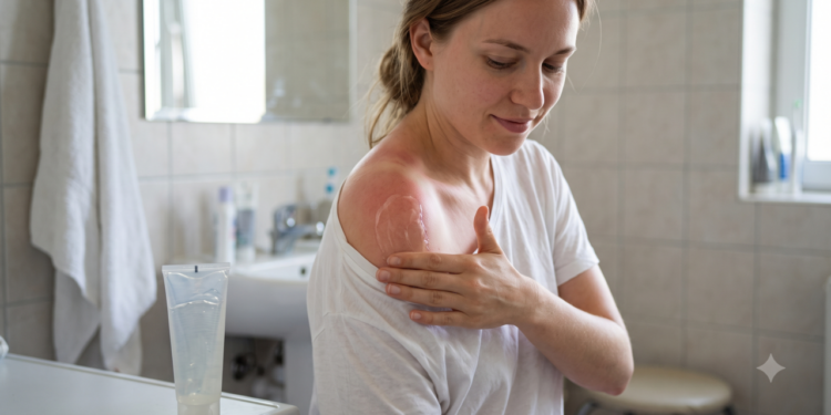 Phil Cowley, farmacêutico, afirma: “O gel pós-sol não deve ser considerado um tratamento completo para queimaduras graves, mas sim uma forma de acalmar e hidratar a pele em casos leves”