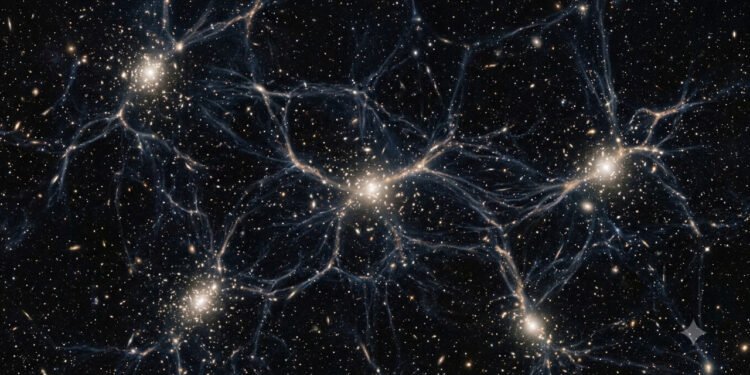 A teia cósmica revela como filamentos gigantes conectam galáxias no Universo