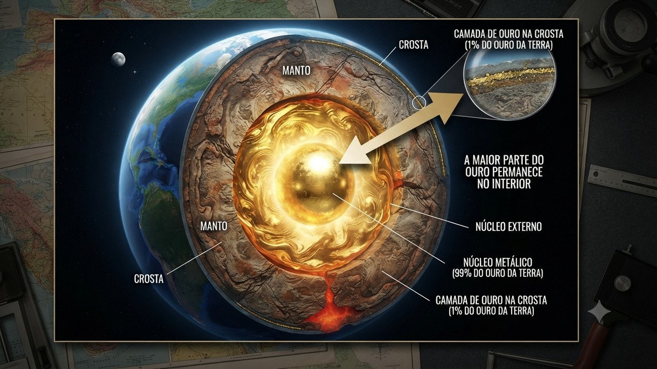 origem do ouro na Terra
