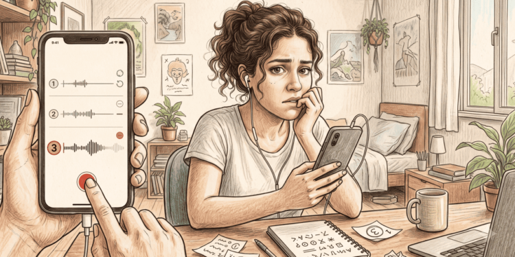 Psicologia diz que pessoas que apagam um áudio e gravam de novo três vezes não são só tímidas, pesquisadores ligam isso à autocensura social e ao medo de soar inadequadas