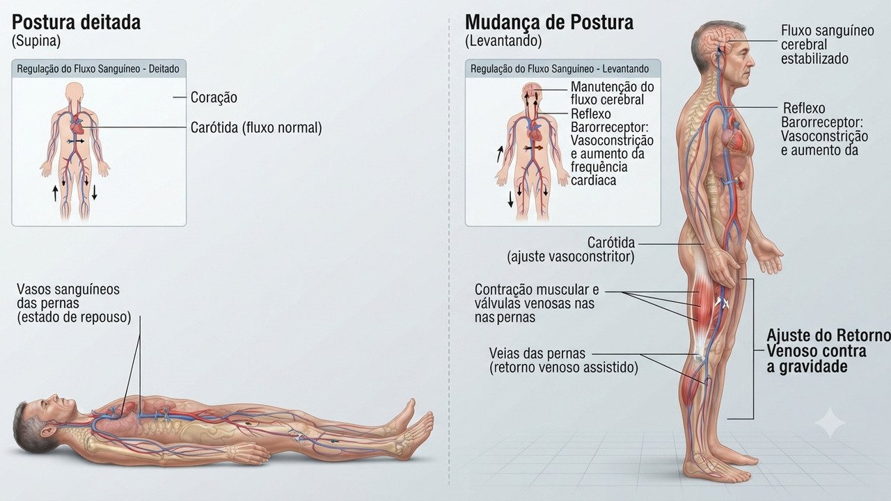 pontos luminosos ao se levantar