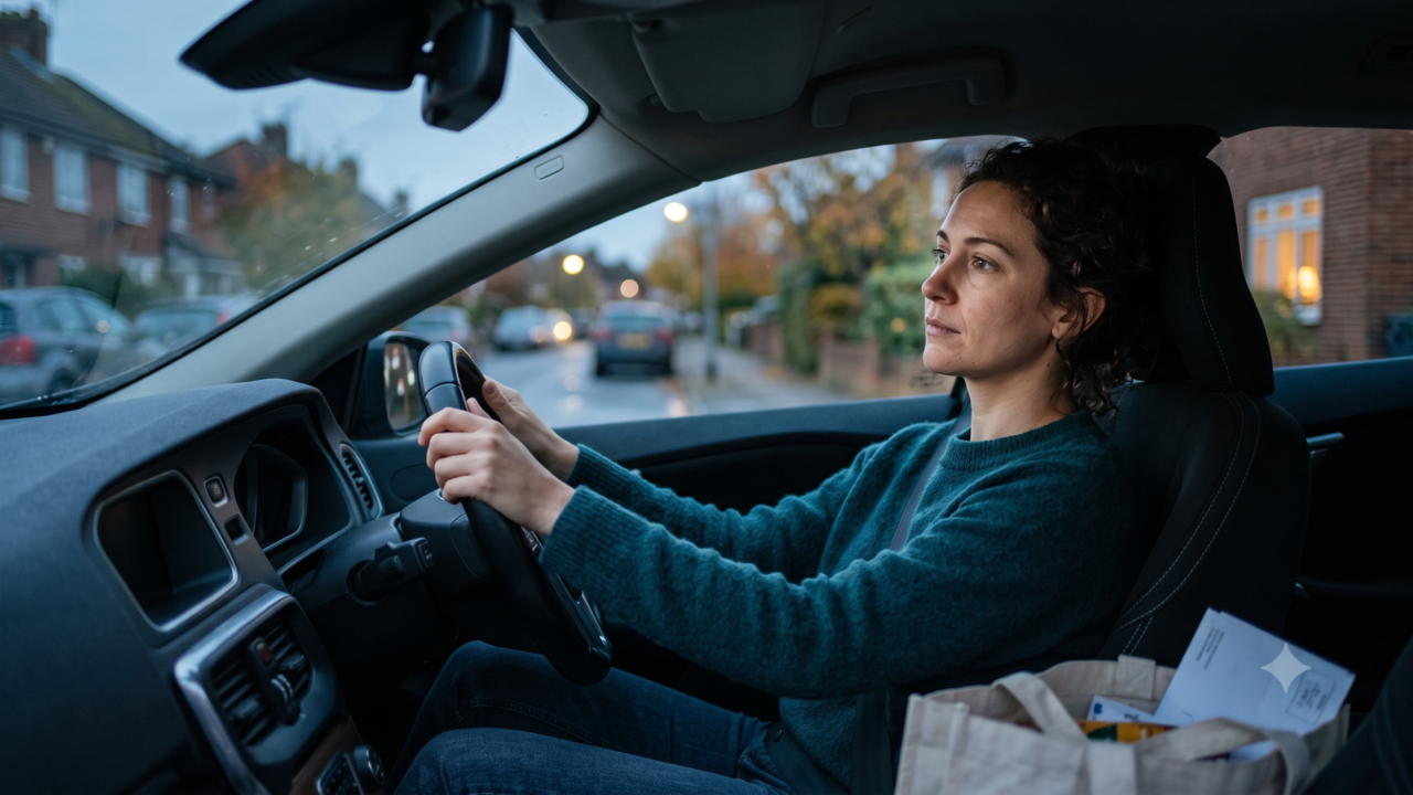 As pessoas que ficam alguns minutos dentro do carro depois de estacionar, mesmo querendo chegar logo em casa, podem não estar simplesmente distraídas; aquele banco parado pode ser o único lugar onde ninguém espera uma resposta imediata