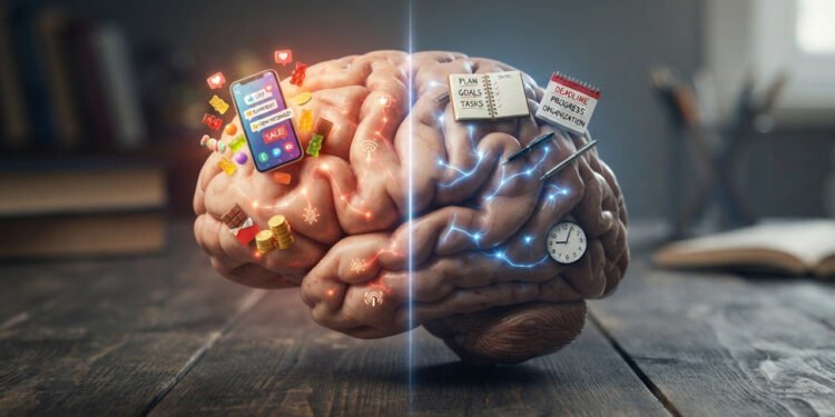 O sistema límbico favorece impulsos enquanto o córtex pré-frontal busca equilíbrio, a neurociência explica