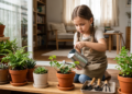 Estudos mostram que crianças que cuidavam de plantas em casa estavam desenvolvendo níveis mais altos de senso de responsabilidade