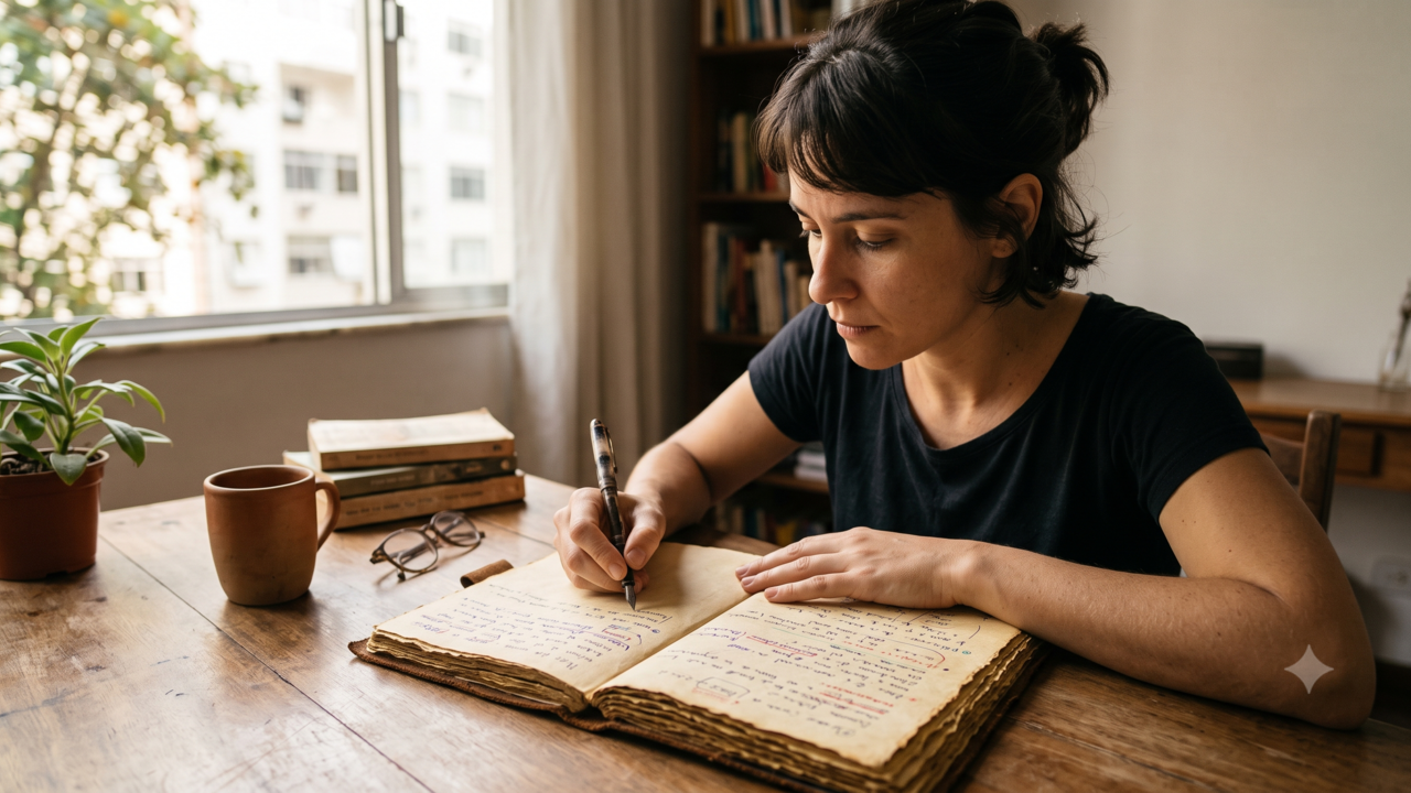 Pessoas que anotam no papel não estão necessariamente rejeitando a tecnologia, estão protegendo um tipo de foco em que a ferramenta não compete com a própria tarefa