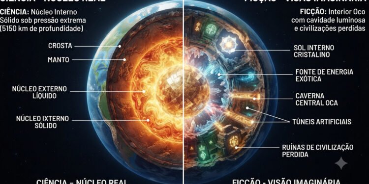 Ciência revela por que o núcleo terrestre é diferente das cenas de catástrofe do cinema