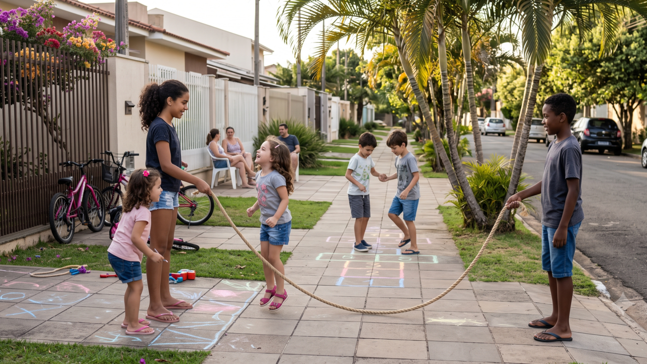Crescer é melhor com crianças de idades diferentes