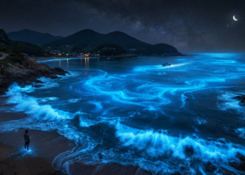 Cientistas explicam fenômeno raro no oceano que faz a água mudar de cor e intriga biólogos
