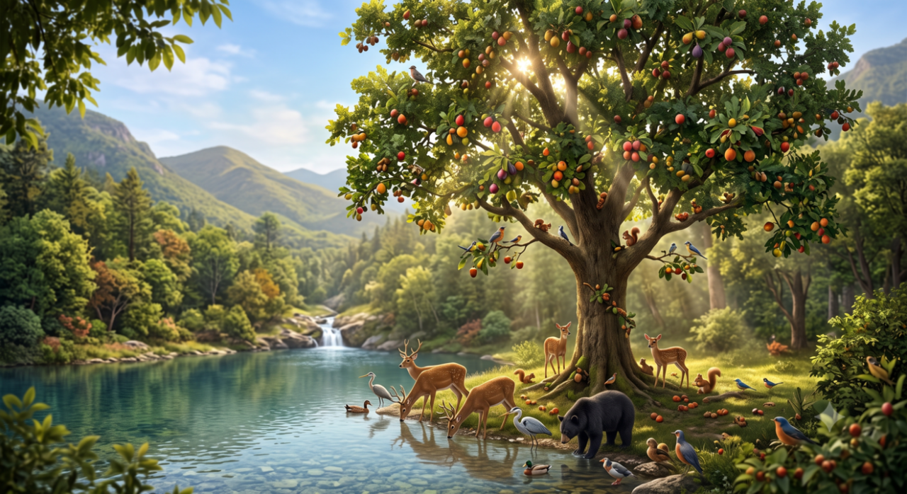 O que significa o provérbio indiano: "A árvore não come o seu fruto, nem o lago bebe a sua água; os sábios vivem para o benefício dos outros"?