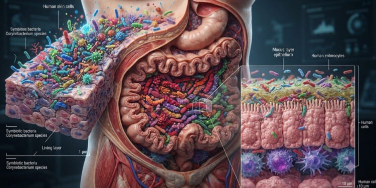 Cientistas descobrem que número de bactérias no corpo está mais próximo das células humanas