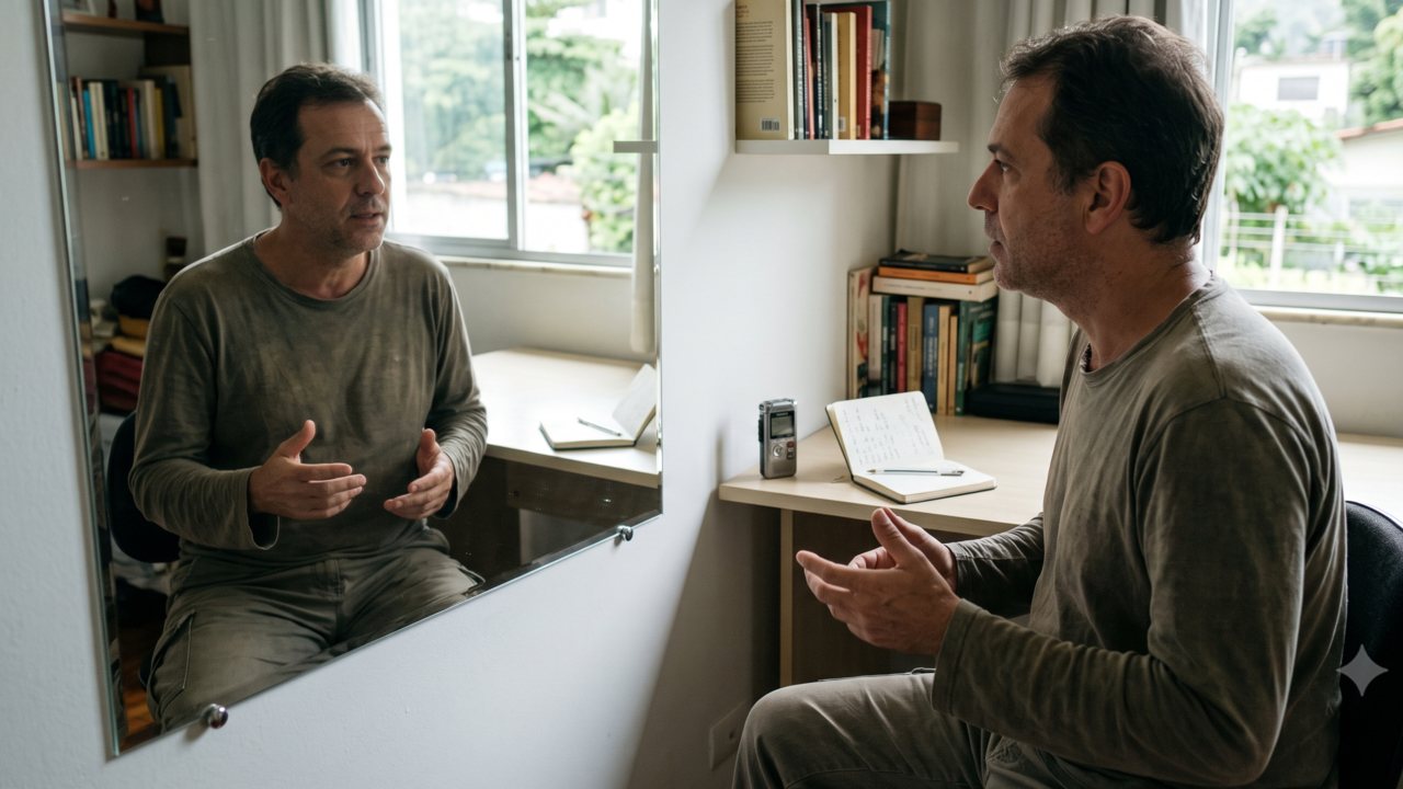 A psicologia explica que pessoas que ensaiam conversas antes de tudo não são inseguras, elas estão preparando o cérebro para lidar melhor com o social