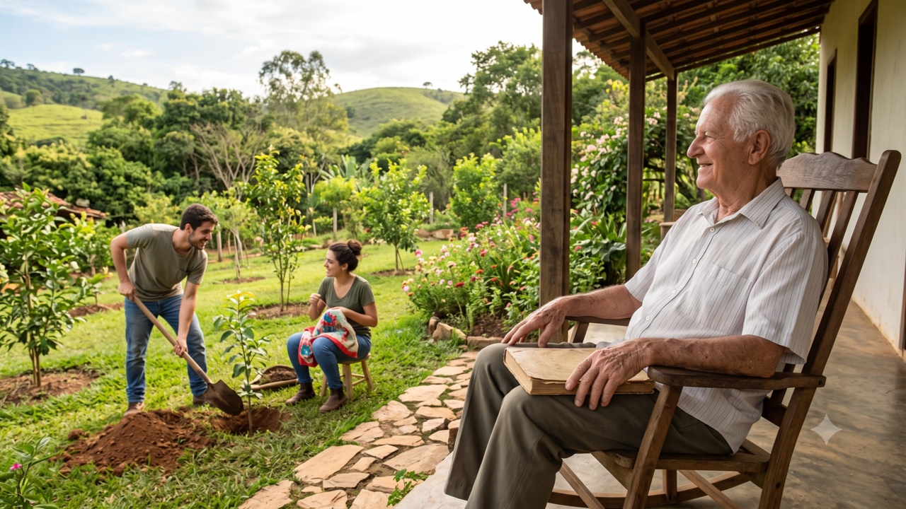 A citação do dia: "Não construa uma casa aos 50, não plante uma árvore aos 60 e não costure roupas aos 70."