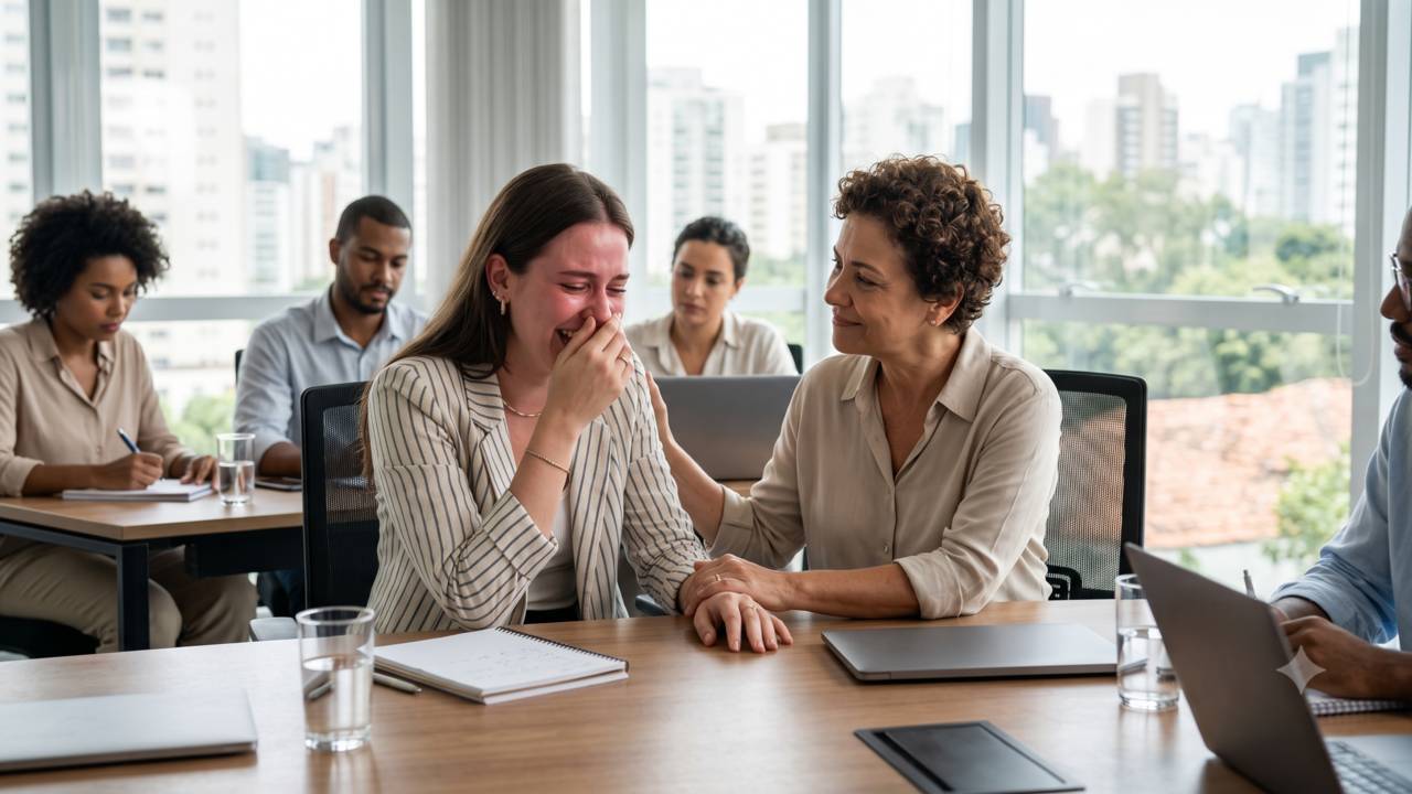 Estudos da psicologia concluíram que as pessoas que riem em momentos sérios não são insensíveis; elas estão simplesmente tentando lidar com suas emoções da melhor maneira possível.