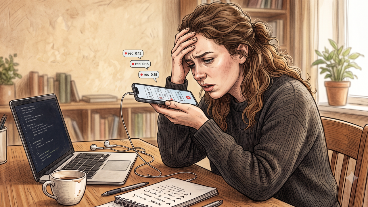 Psicologia diz que pessoas que apagam um áudio e gravam de novo três vezes não são só tímidas, pesquisadores ligam isso à autocensura social e ao medo de soar inadequadas