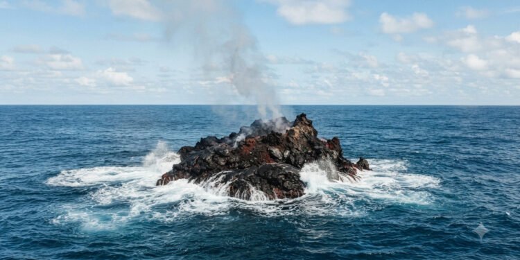 Cientistas explicam como novas ilhas surgem do fundo do mar e revelam como a vida encontra espaço para crescer