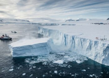 Cientistas acompanham iceberg formado após grande ruptura em geleira da Antártida