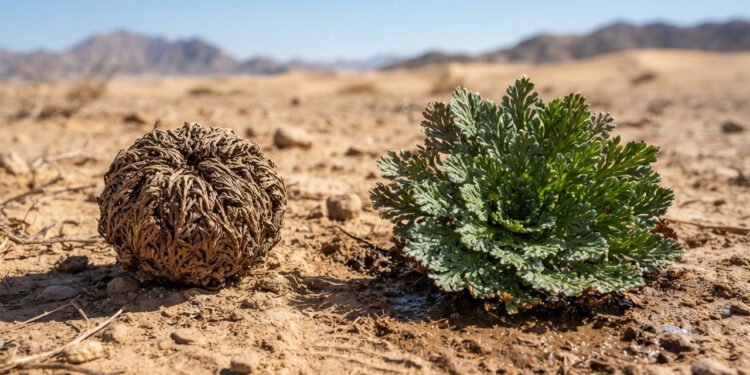 A planta que “finge estar morta” para sobreviver em um dos lugares mais secos da Terra