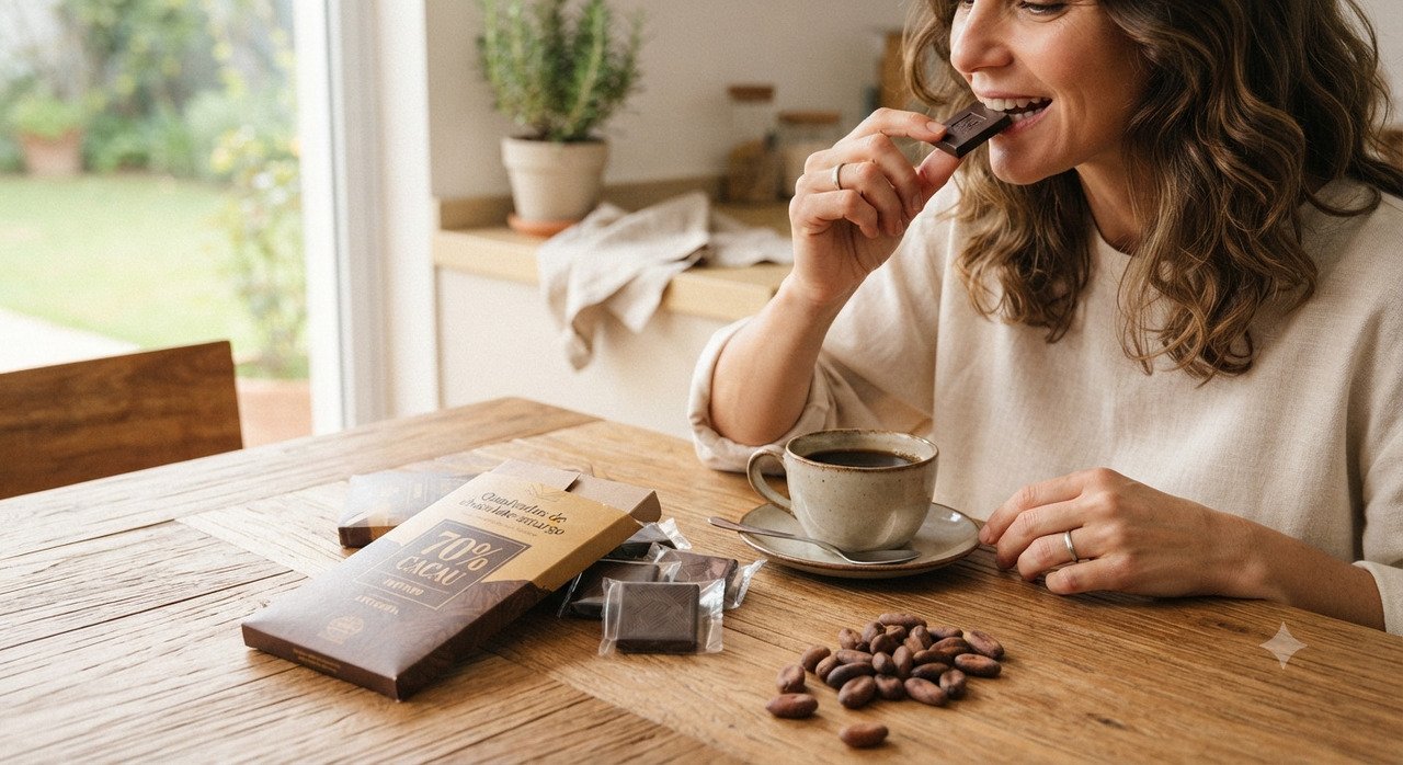 Benefícios do chocolate amargo