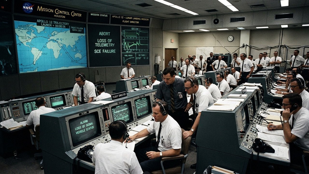 Apollo 12 atingida por raio