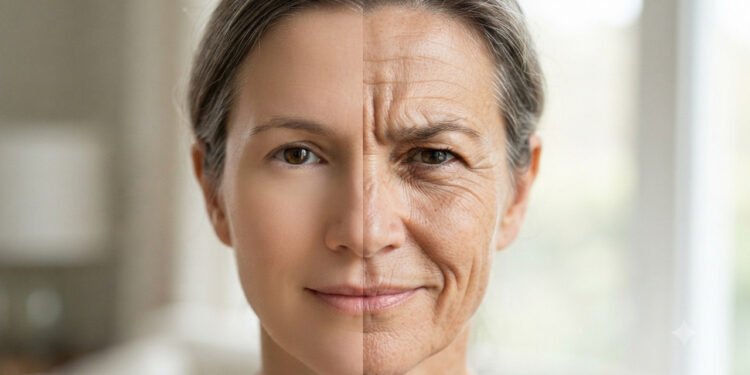Prompt: Close realista da região dos olhos de uma pessoa sorrindo diante da luz do sol, mostrando a contração dos músculos musculares e pequenas linhas de expressão ao redor dos olhos.