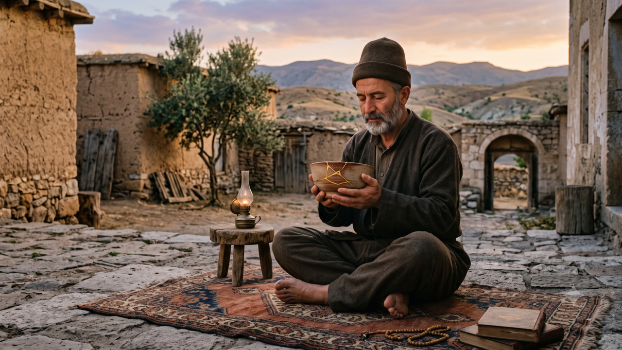 Citação de Rumi, poeta persa: “A ferida é o lugar por onde a luz entra em você.” A reflexão sobre como certas dores podem abrir espaço para uma transformação profunda