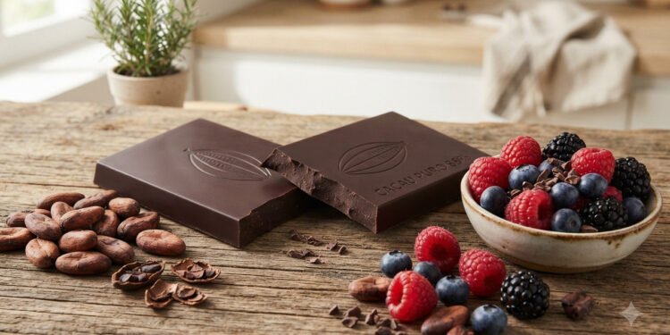 Especialistas em alimentação mostram como o chocolate amargo pode contribuir para a saúde do organismo