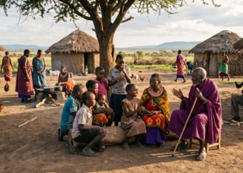 O provérbio africano que melhor mostra que um filho não cresce sozinho é: “é preciso uma aldeia inteira para educar uma criança”