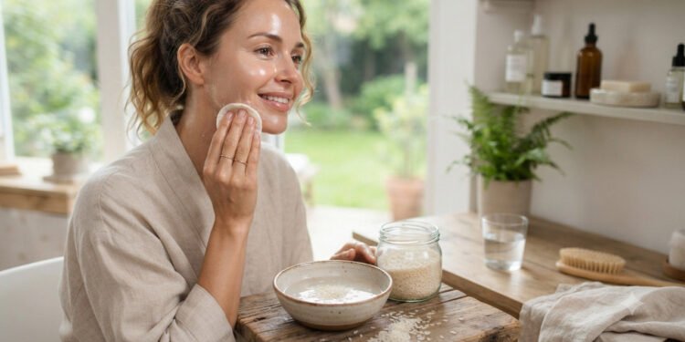 Segundo especialistas da beleza, a água do arroz ajuda a deixar a pele mais uniforme e hidratada naturalmente